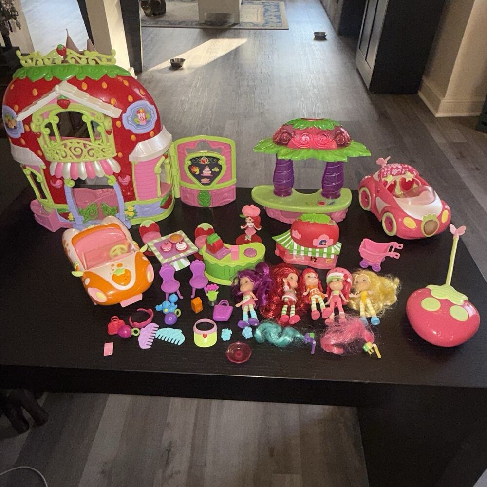 Strawberry Shortcake Berry Bitty Market Mini Playset 2010 Berry Cruiser Dolls